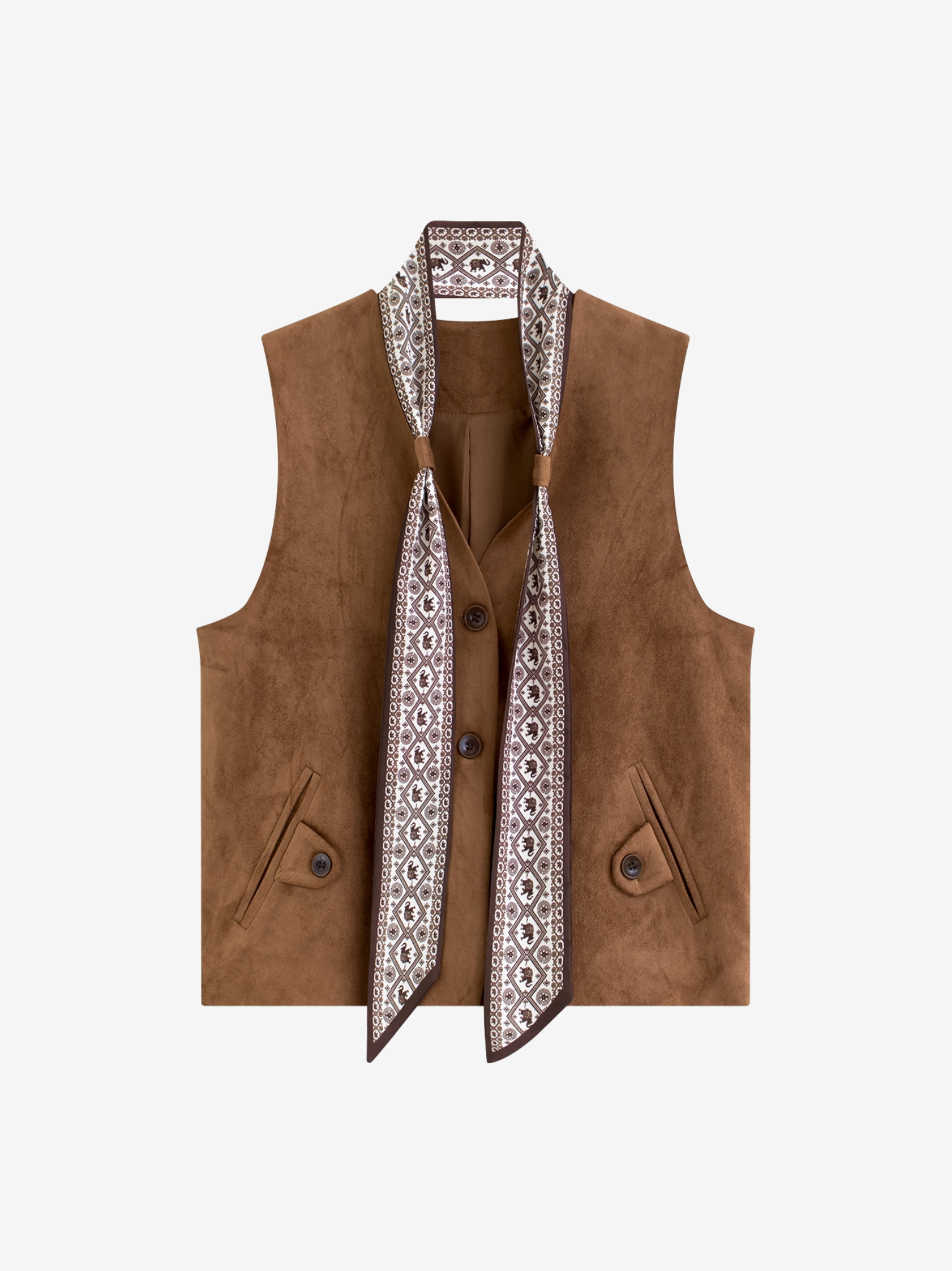 MaillardVestWithSilkScarf