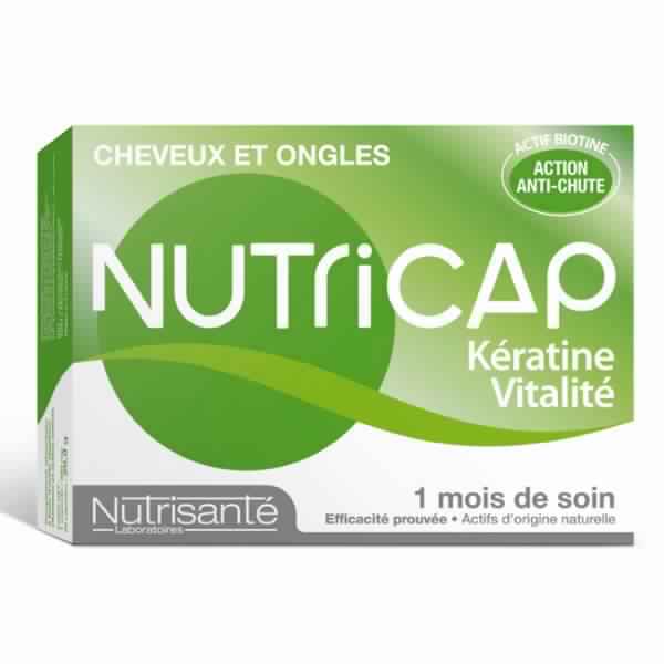 Nutricap kératine vitalité boite de 30 capsules (date proche 04/2026) 1 NUTRICAP CHEVEUX ET ONGLES KERATINE VITALITE CAPSULES jpg