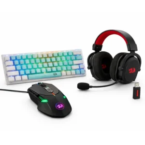 PACK REDRAGON Casque zeus h + Souris Gamer M CENTROPHORUS + Clavier Gamer Mécanique CASTOR PRO K RGB