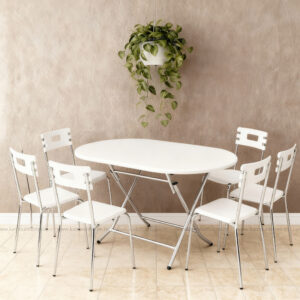 PACK TABLE PLIANTE OVALE X PVC + CH CITY