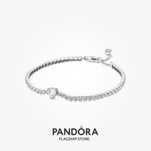 PANDORA BRACELET WHITE HEART