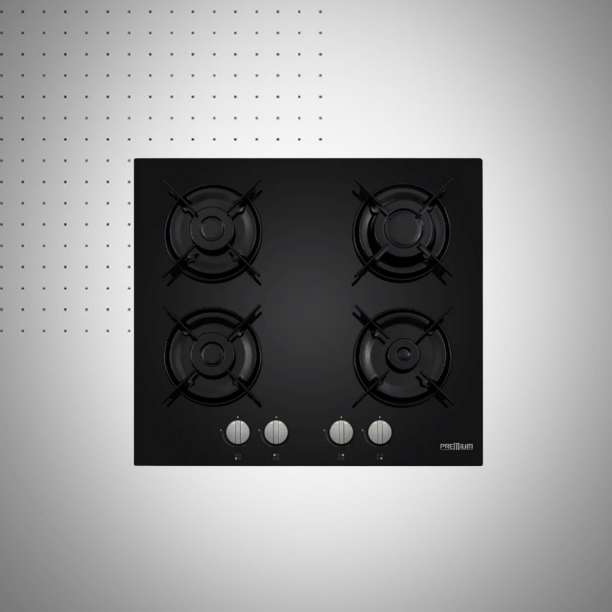 Plaque de cuisson NOIR MAT PREMIUM 4 Feux 60cm 1 Plaque de cuisson NOIR MAT PREMIUM Feux cm