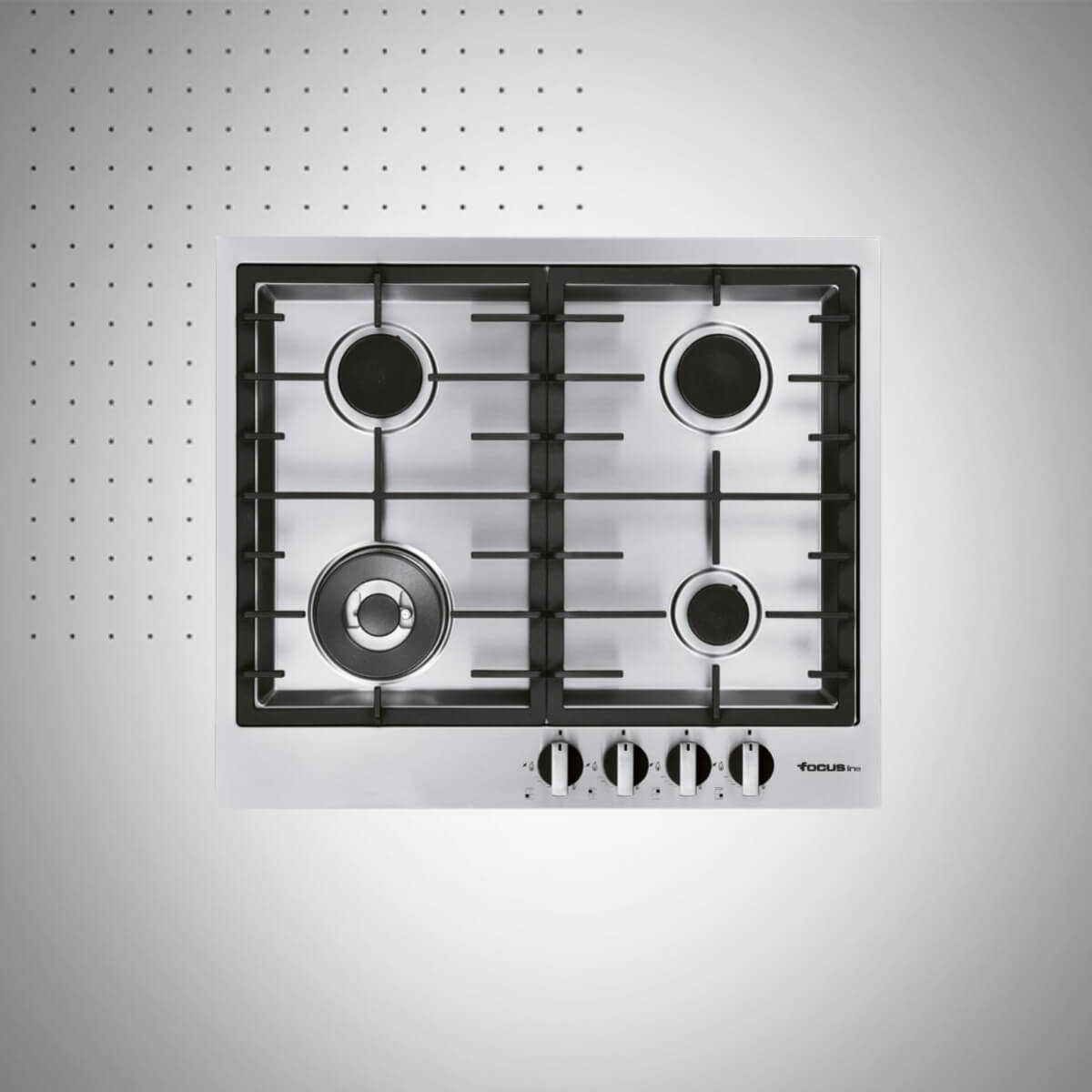 PLAQUE CUISSON FOCUS FILO60 – 4 FEUX 60CM INOX 1 PLAQUE CUISSON FOCUS FILO – FEUX CM INOX