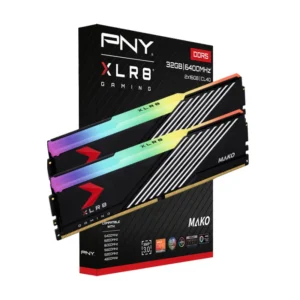 PNY XLR MAKO &# Barrette Mémoire Gaming RGB Go (xGo) DDR Mhz Noir