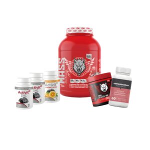 Pack Hard Mass American Wolf Kg zinc activitplus vit c activitplus creatine g amercian wolf ashwangha herbz cap American Wolf Nutrition