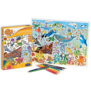 Poster a colorier Fonds marins Art et creations Sentosphere jpg