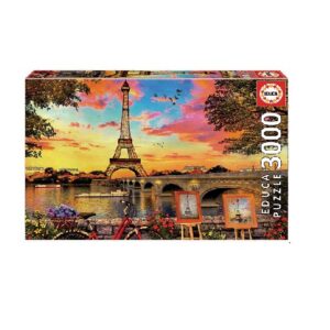 Puzzle Coucher de soleil sur la Tour Eiffel Educa jpg