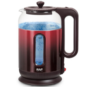 R R BouilloireElectriqueEnVerreRAFL WRouge