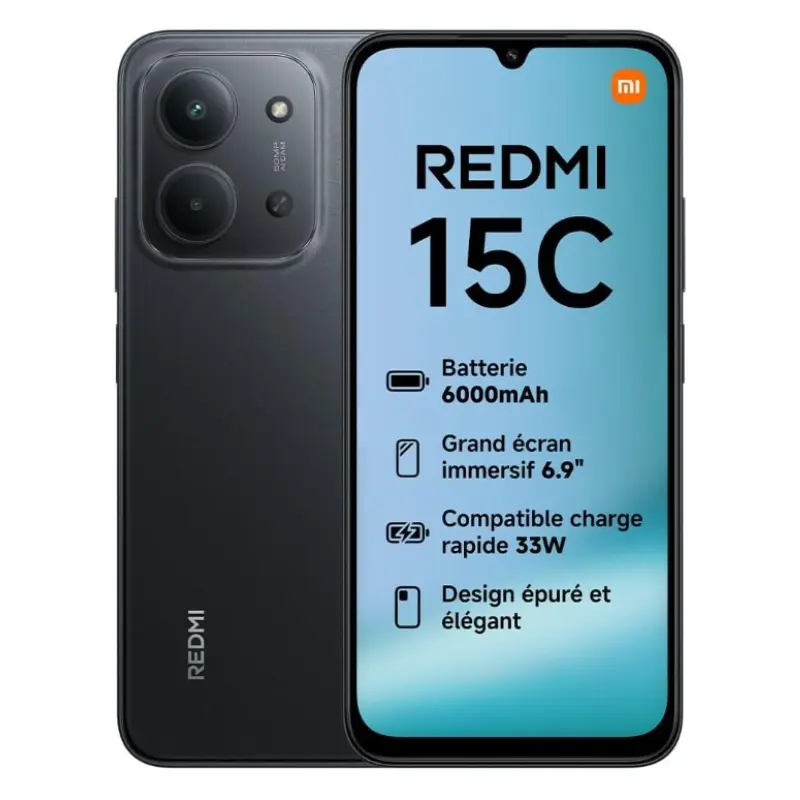 Xiaomi Redmi 15C – Smartphone 8+256 Go Noir 1 Xiaomi Redmi C &#; Smartphone + Go Noir