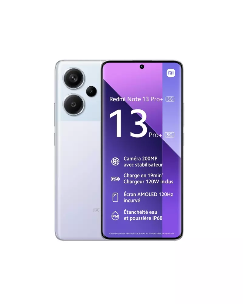 Xiaomi Redmi Note 13 Pro Plus – Smartphone 5G (12+512Go) Violet 1 Xiaomi Redmi Note Pro Plus – Smartphone G (+Go) Violet