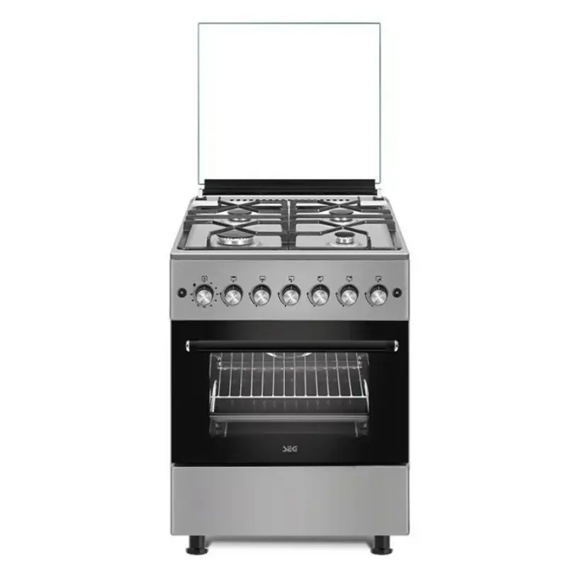 Cuisinière SEG F6TL40G2SI 60cm 4 Feux Silver Inox 1 Cuisinière SEG FTLGSI cm Feux Silver Inox