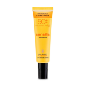 SENSILIS Sun Secret Fluide Teint SPF tube ouvert
