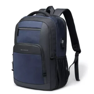 Sac à Dos Antivol étanche BANGE BG &Prime; Avec Port USB Bleu