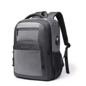 Sac à Dos Antivol étanche BANGE BG &Prime; Avec Port USB Gris