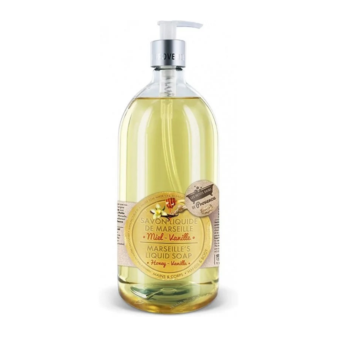 LES PETITS BAINS DE PROVENCE Savon Liquide Miel Vanille 1 Savon liquide Miel Vanille L