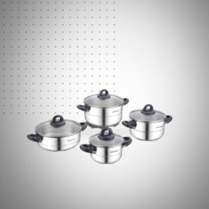 A Set De Pièces KORKMAZ Hera Induction Inox Noir