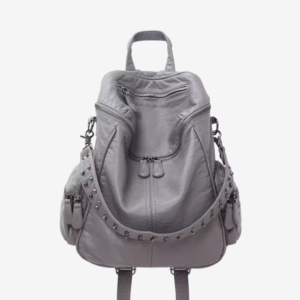 Studded Leather Backpack