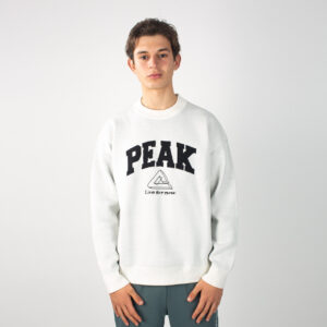 Sweat shirt PEAK Blanc Style Sportif et Confort Premium