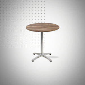 TABLE PIZZERIA D WZ DECOR SOCLE ALUM BRANCHE