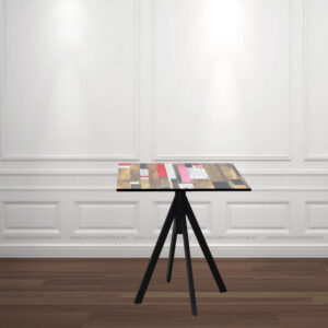 TABLE BISTROT ECHO X TOP COMPACT SOCLE PEINTURE