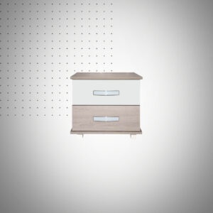 Table De Nuit Enfant Zeineb Chene brut / Blanc