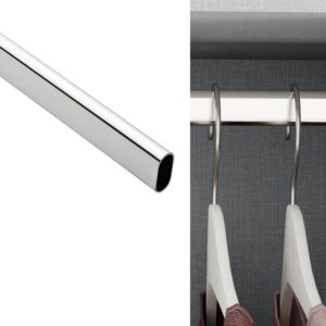 Tube Oval Chrom M pour Cintres Armoire et Dressing sqes