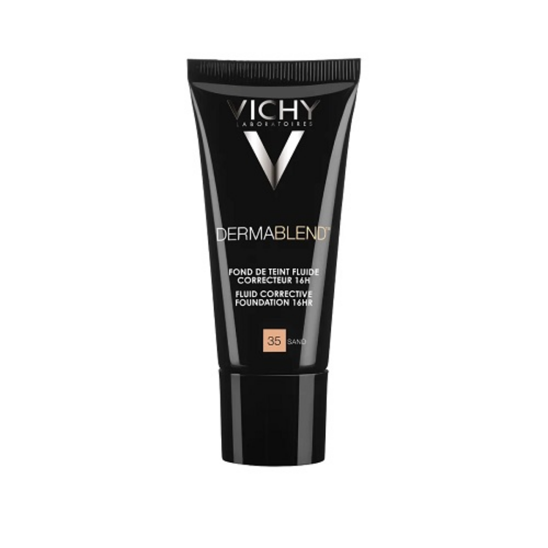 VICHY Dermablend Fond de Teint Fluide Correcteur 35 Sand 1 Vichy Dermablend Sand Fond de Teint Fluide