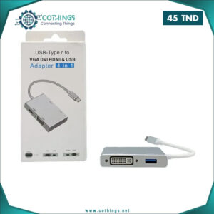 adaptateur type c vers vga hdmi usb dvi cothings