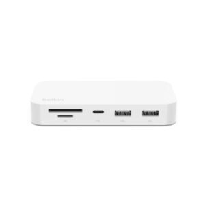 adaptateur hub belkin usb c multiport en avec support blanc incbtwh