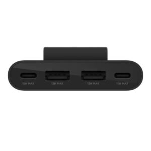 adaptateur hub de charge belkin ports usb c et usb a noir buzbtmbkb