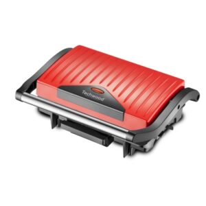 appareil a panini grill viande techwood rouge tgd