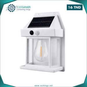 applique murale solaire led forme dampoule detecteur mouvement blanc cothings