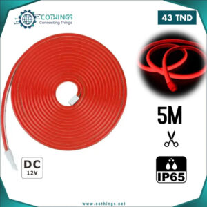 bande led neon flexible mm etanche v rouge m cothings