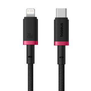 baseus cable lightning to usb c dura series braided m black