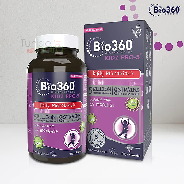 Natures Aid Bio360 Kidz Pro-5 Microbiotique pour Enfants 90 g 1 bio microbiotics kidz pro poudre g jpg