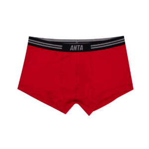 boxer homme anta rouge ceinture noire coton sport