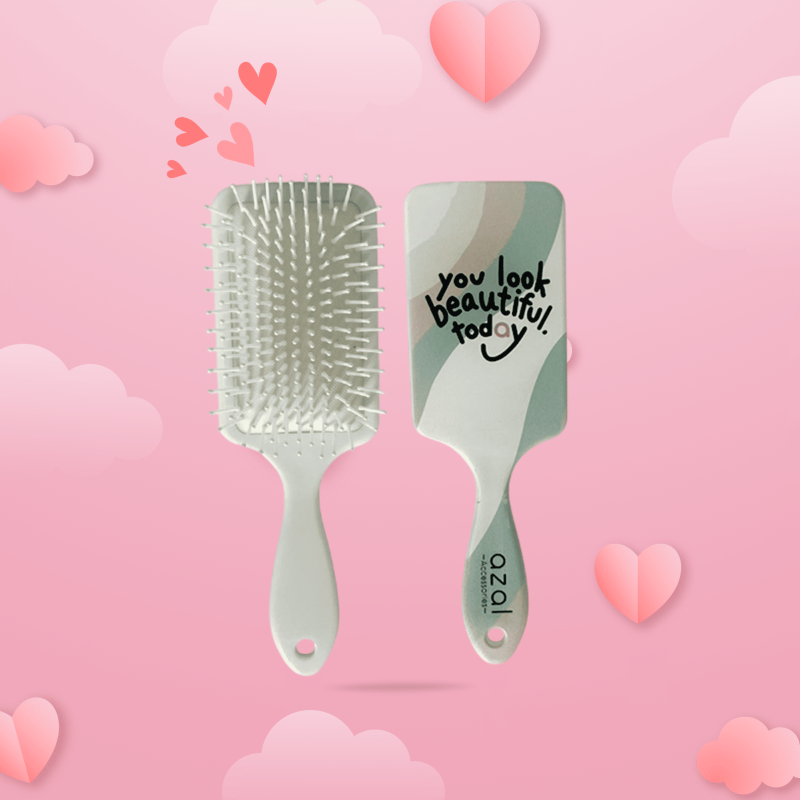 AZAL Brosse à cheveux rectangulaire PM “”PASTEL EDITION”” CB7-2-X 1 brosse a cheveux ovale blue edition png