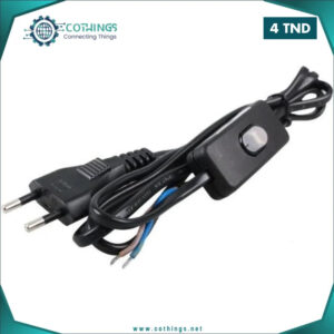 cable dalimentation interrupteur v fils metre noir cothings