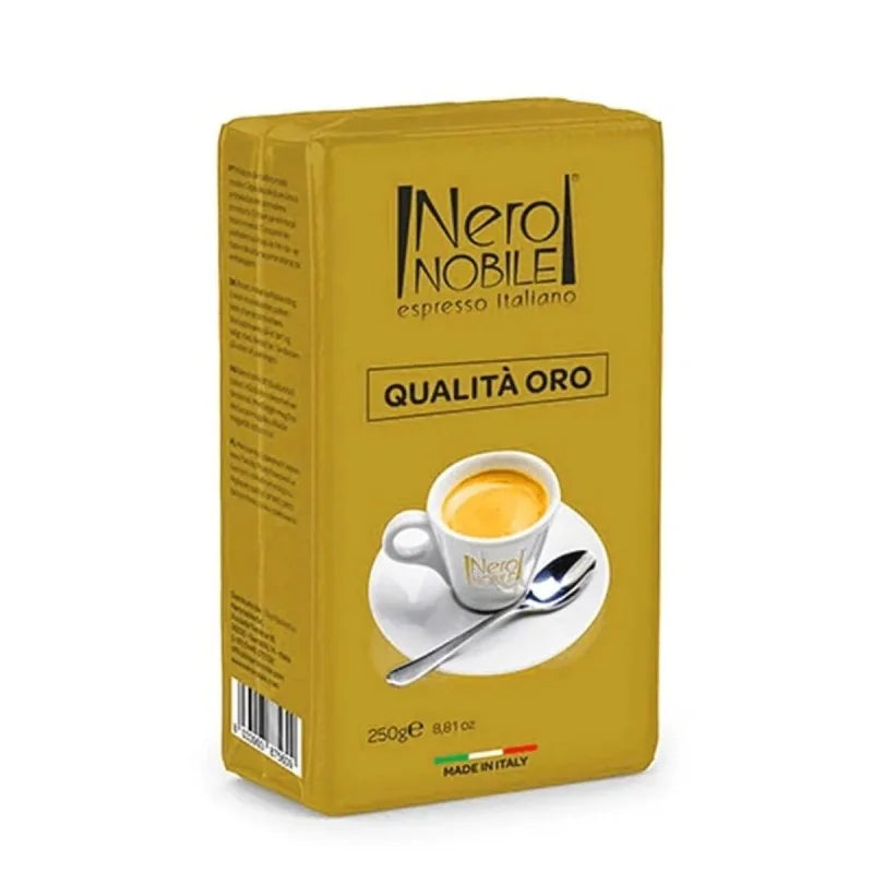 Café Moulu NeroNobile Qualità Oro – 250g Arabica et Robusta 1 cafe moulu neronobile qualita oro g arabica robusta