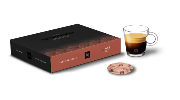 Pods Nesresso Nocciola – 50 Capsules Nespresso 1 caffe nocciola box