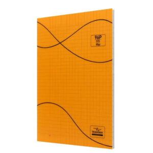 cahier piqure yamama pages g orange