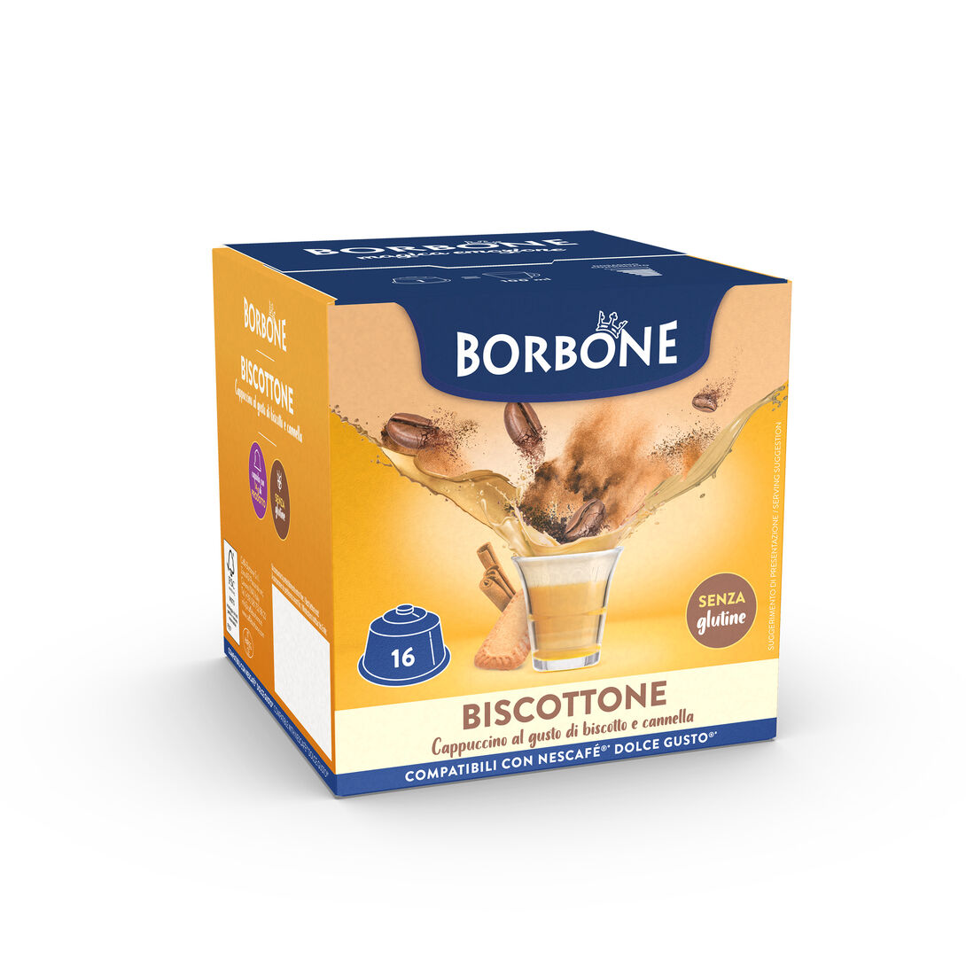 Borbone Biscottone – 16 Capsules Compatibles Dolce Gusto 1 capsule compatibili dolce gusto solubili biscottone fcbbee bad b adad bbbabd