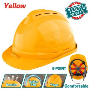 casque de protection jaune tsp points v type total