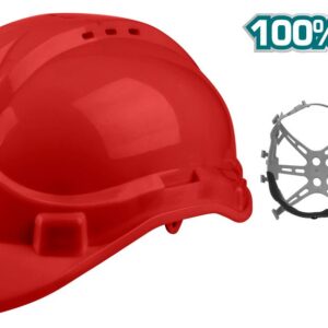 casque de protection rouge total tsp casque de securite industriel