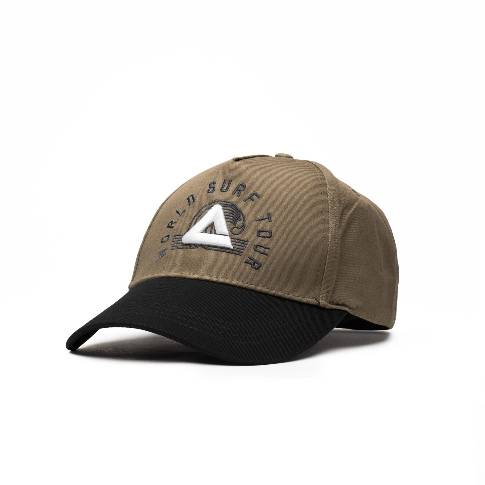 CASQUETTE PEAK 1 casquette peak kaki noir world surf tour