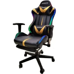 Fauteuil Pilote Gaming RGB avec Repose pied intégré