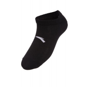 chaussette anta noire courte logo blanc style sport