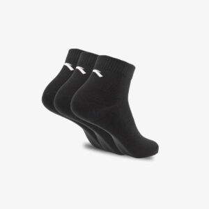 chaussettes noires anta pack logo blanc coton sport lifestyle
