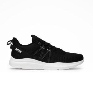 chaussure peak noir blanc lifestyle homme running legere