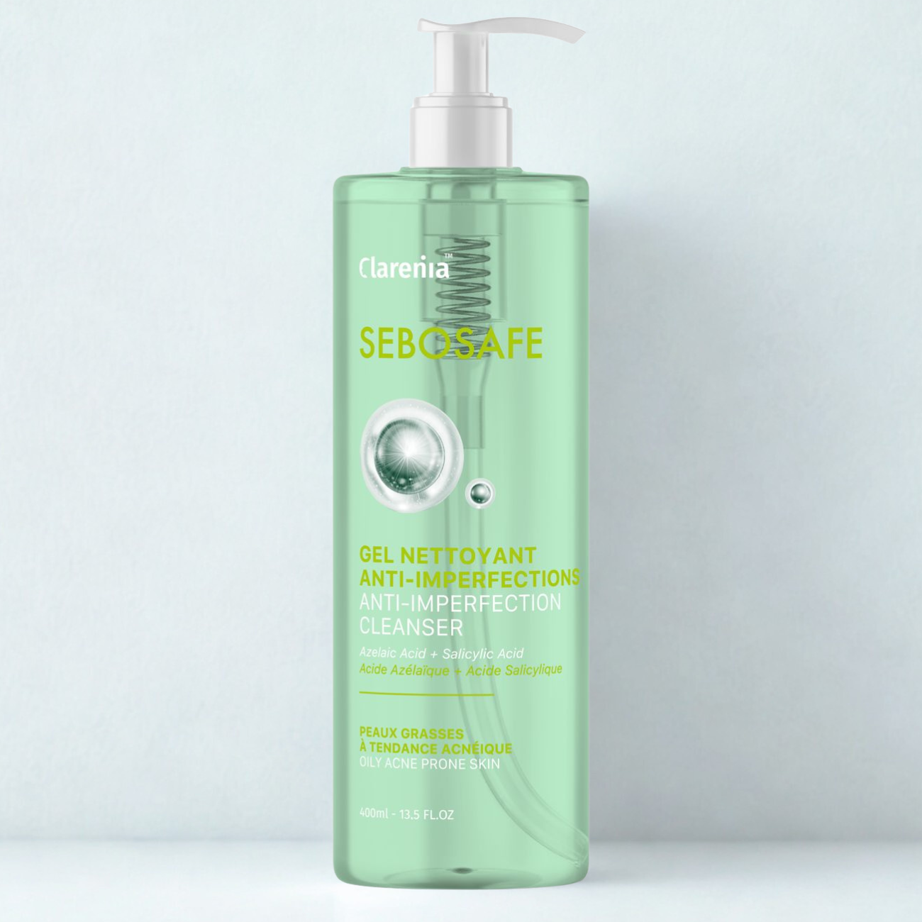 clarenia sebosafe gel nettoyant 400ml 1 clarenia sebosafe gel nettoyant anti imperfections ml png